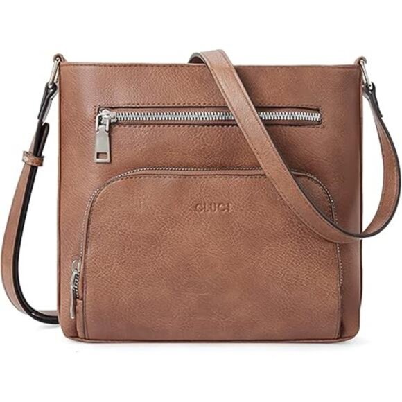 Crossbody Purse for Women Multi Pockets Bag Vegan Leather Small Shoulder Purse - Picture 7 of 7